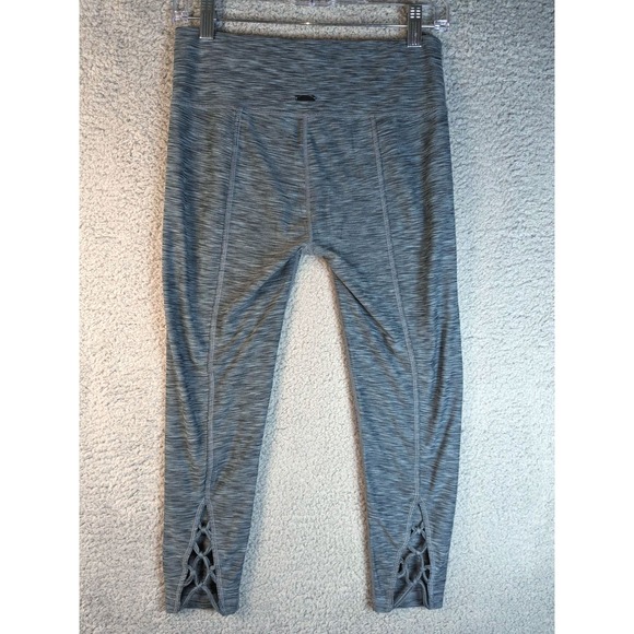 prAna Small Women's Heathered Blue‎ Gray Leggings - Picture 3 of 7
